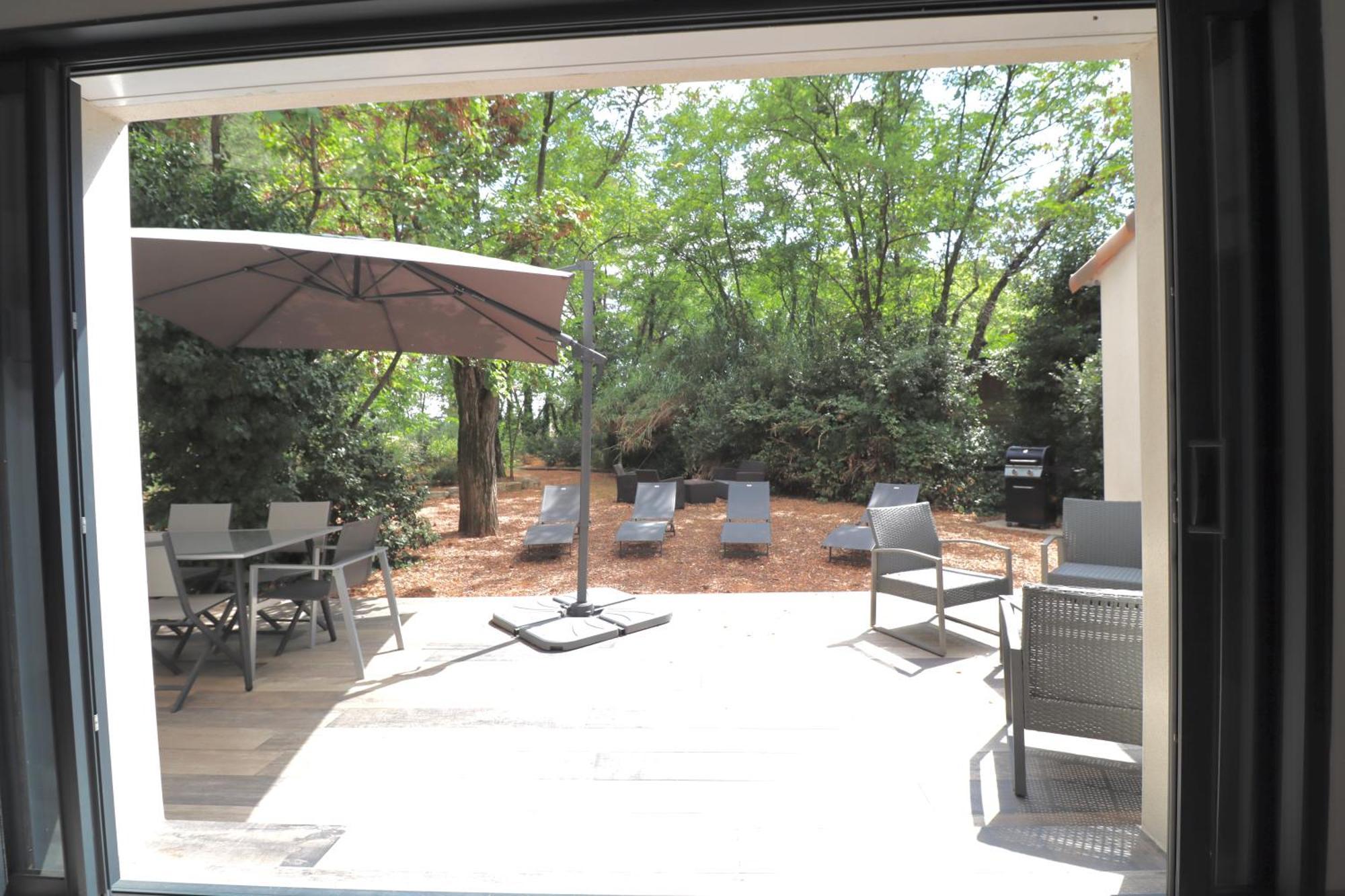 Gites Avec Piscine Et Jacuzzi Au Mas De Cadoule Saint-Just  ห้อง รูปภาพ